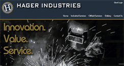 Desktop Screenshot of hagerindustrieswy.com